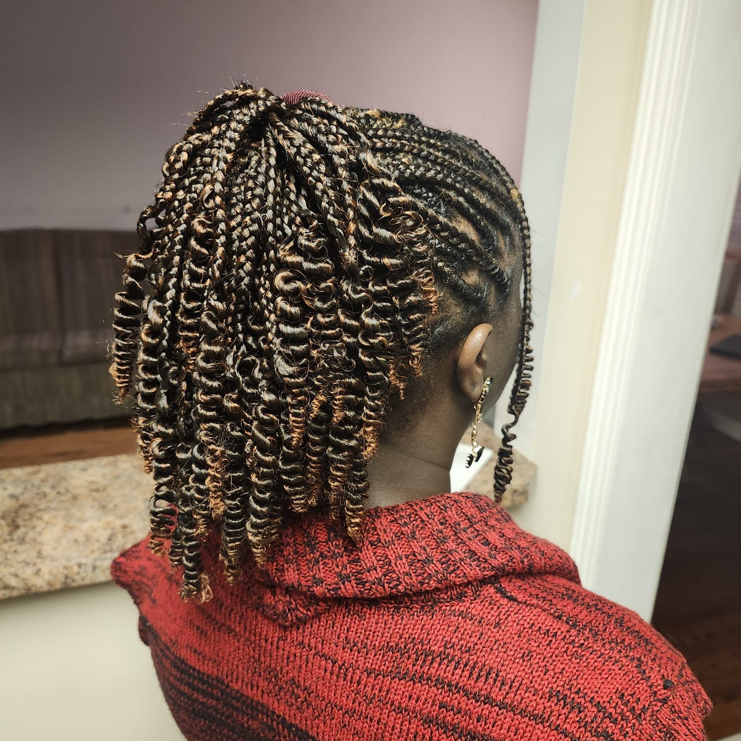 Passion twists, pulled up