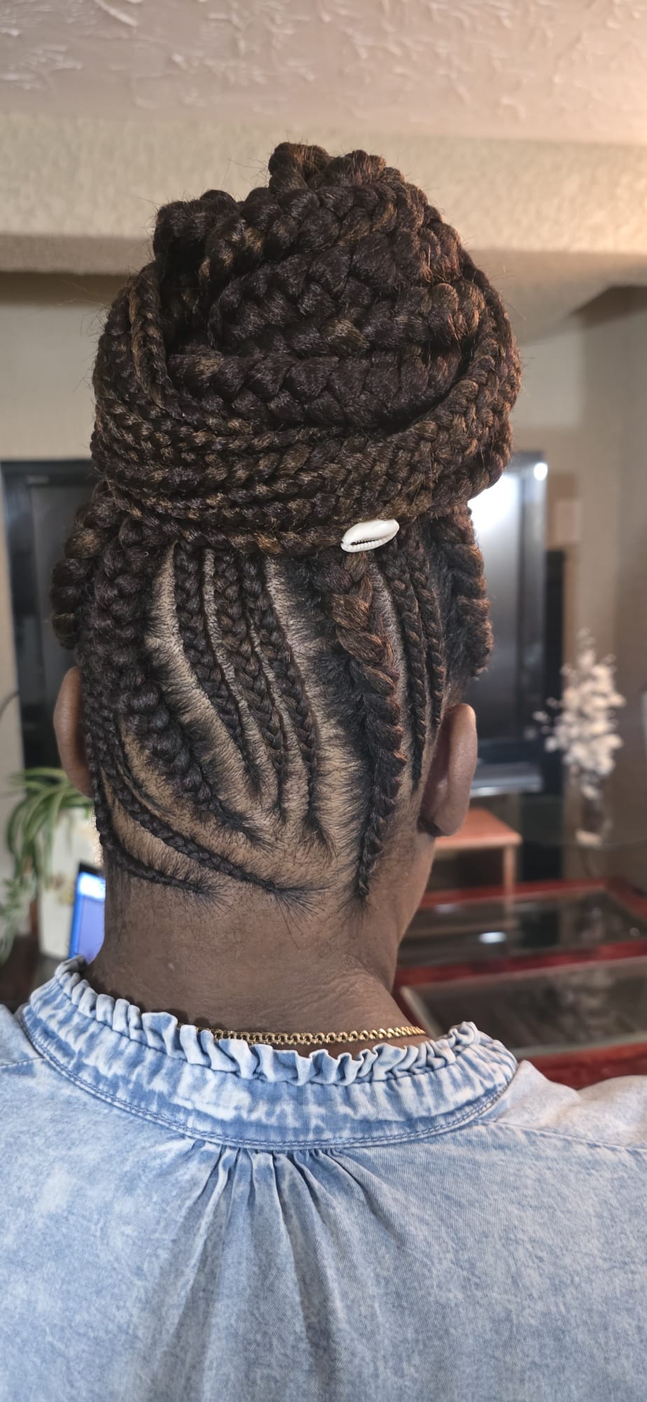 Braided updo — cowrie